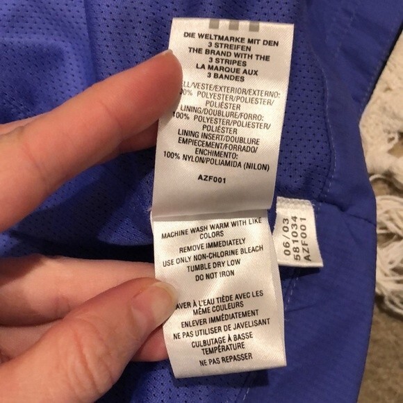 Adidas Vintage Y2K Climalite Wind Breaker Jacket with a Hood Size Large - Picture 8 of 9